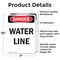 Signmission Portrait Water Line, 7 in W x Rectangle, Vinyl Decal OS-2PACK-DS-D-710-V-1606 - alternate 5